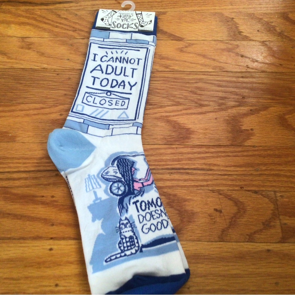 PRIMITIVES BY KATHY LOL SOCKS- “I CANNOT ADULT TODAY” - BRAND NEW WITH TAGS